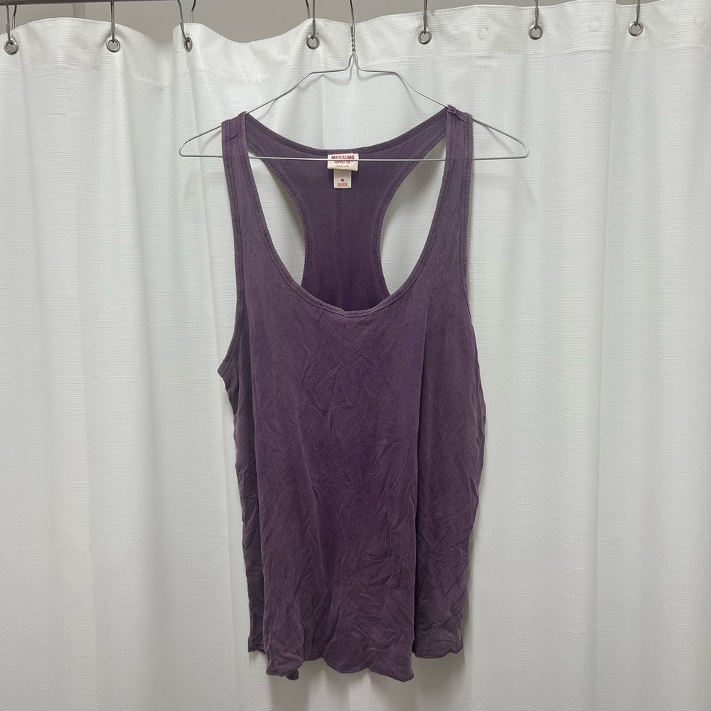 Women's washed style Purple Tank Top